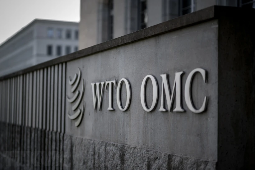 WTO ghi nhận đóng góp của Việt Nam cho hệ thống thương mại đa phương Biểu tượng của Tổ chức Thương mại thế giới tại trụ sở ở Geneva, Thụy Sĩ ngày 5-2-2024. Ảnh: AFP/TTXVN
