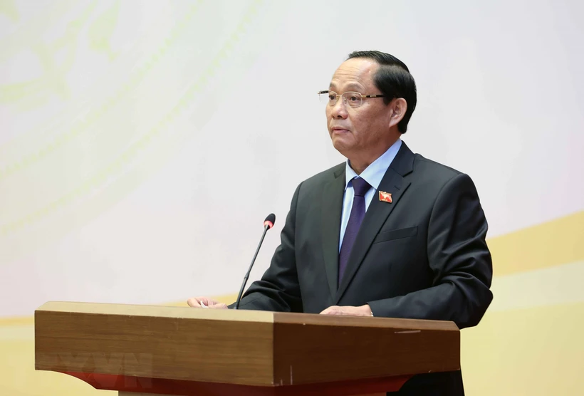 Nâng cao hiệu quả hoạt động giải trình của các cơ quan của Quốc hội Phó chủ tịch Quốc hội Trần Quang Phương phát biểu khai mạc. Ảnh: An Đăng/TTXVN