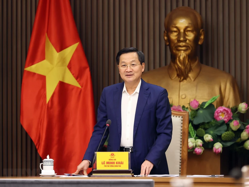 Phó thủ tướng Lê Minh Khái: Quản lý thị trường vàng chặt chẽ, an toàn, lành mạnh Phó thủ tướng Lê Minh Khái phát biểu. Ảnh: An Đăng/TTXVN