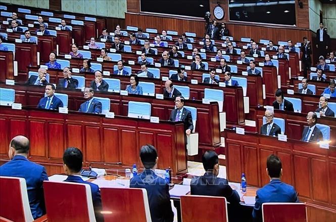 Quang cảnh kỳ họp thứ I Quốc hội Campuchia khóa VII. Ảnh tư liệu: AKP/TTXVN phát