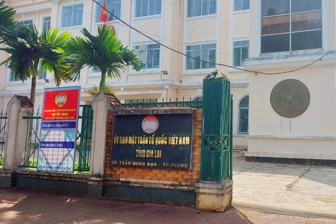Khởi tố nguyên Chủ tịch Ủy ban MTTQ Việt Nam tỉnh Gia Lai Ủy ban MTTQ Việt Nam tỉnh Gia Lai, nơi ông Điềm từng công tác.
