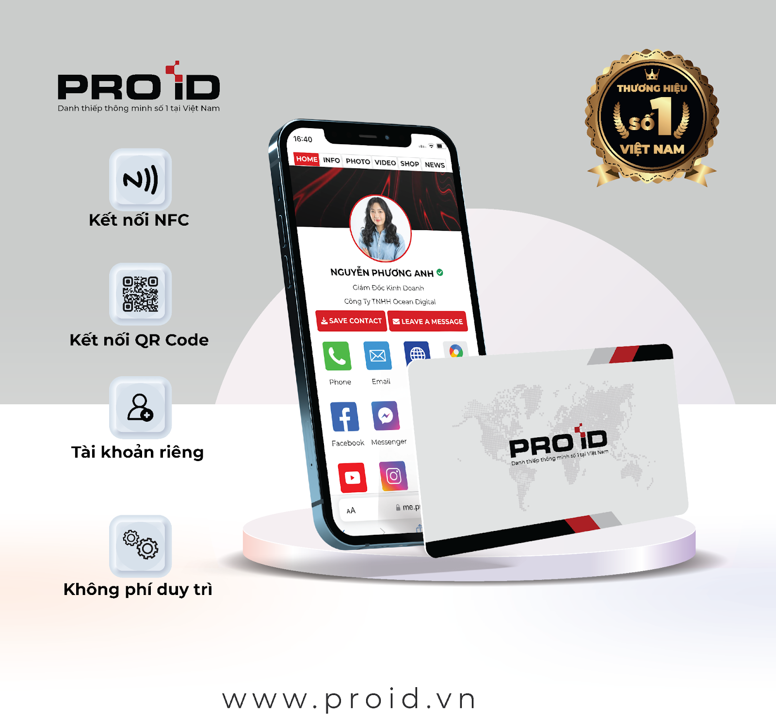 Gặp gỡ tương lai: Thẻ danh thiếp điện tử Pro ID - Điểm khởi đầu của sự chuyển đổi số
