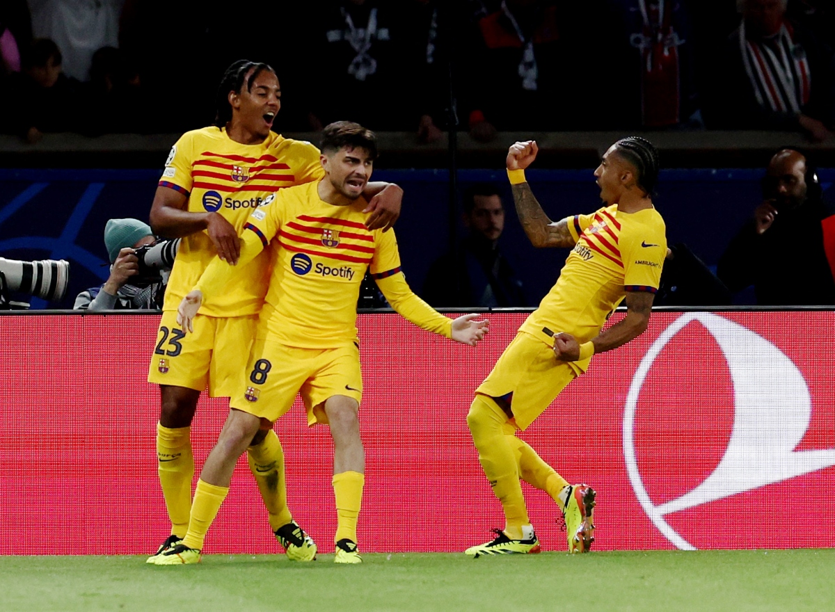 Barca và Atletico Madrid thắng hú vía Barca thắng kịch tính PSG. Ảnh: Reuters