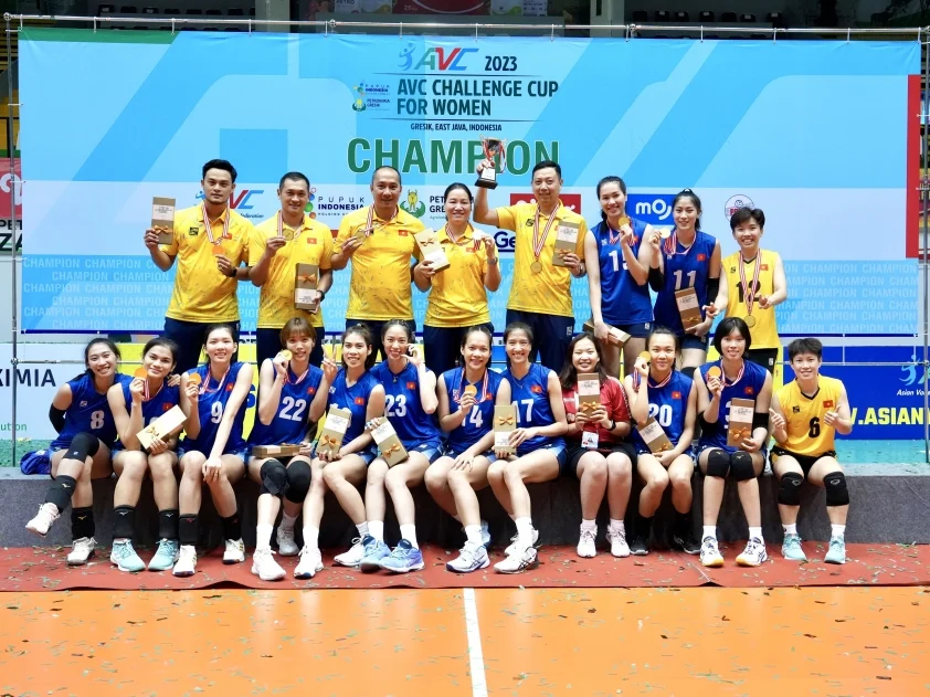 Đội tuyển nữ Việt Nam đang là đương kim vô địch tại AVC Challenge Cup