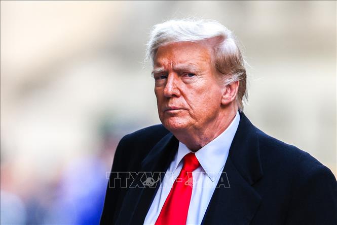 Cựu Tổng thống Mỹ Donald Trump tại New York ngày 25-3-2024. Ảnh: AFP/TTXVN