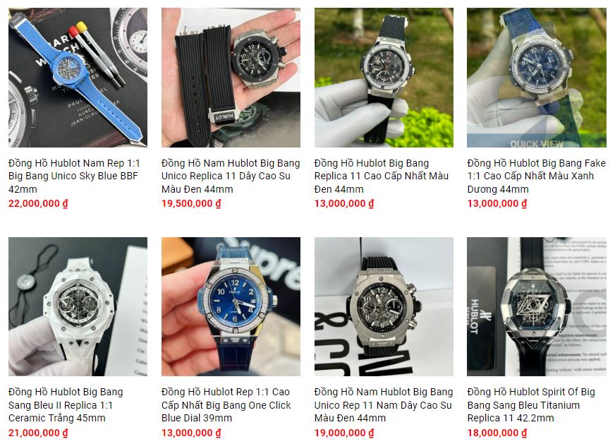 Khám phá ưu điểm của BST đồng hồ Hublot Big Bang Replica tại Dwatch Luxury