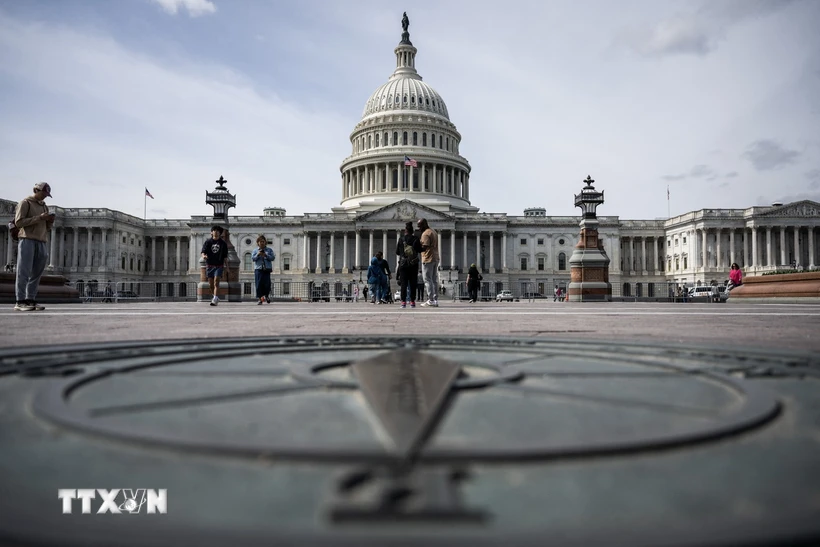 Tòa nhà Quốc hội Mỹ ở Washington DC.,. Ảnh: AFP/TTXVN