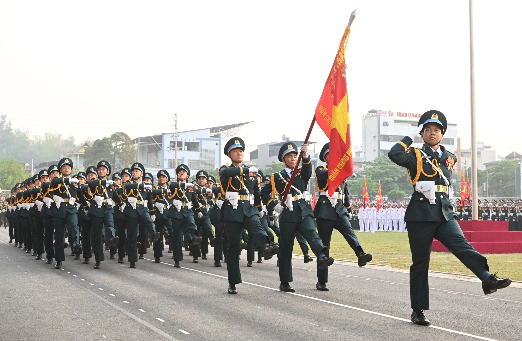 12.000 người hợp luyện diễu binh, diễu hành tại Điện Biên Phủ