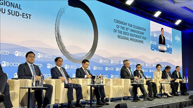 Bộ trưởng Ngoại giao Bùi Thanh Sơn tham dự Hội nghị Hội đồng Bộ trưởng OECD 2024 Bộ trưởng Ngoại giao Bùi Thanh Sơn tham dự Lễ Kỷ niệm 10 năm thành lập Chương trình khu vực Đông Nam Á (SEARP) của OECD.