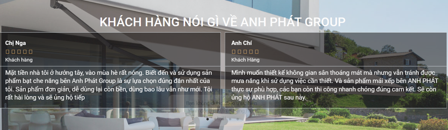 Anh Phát Group - Nâng tầm không gian sống với dù che nắng toàn diện