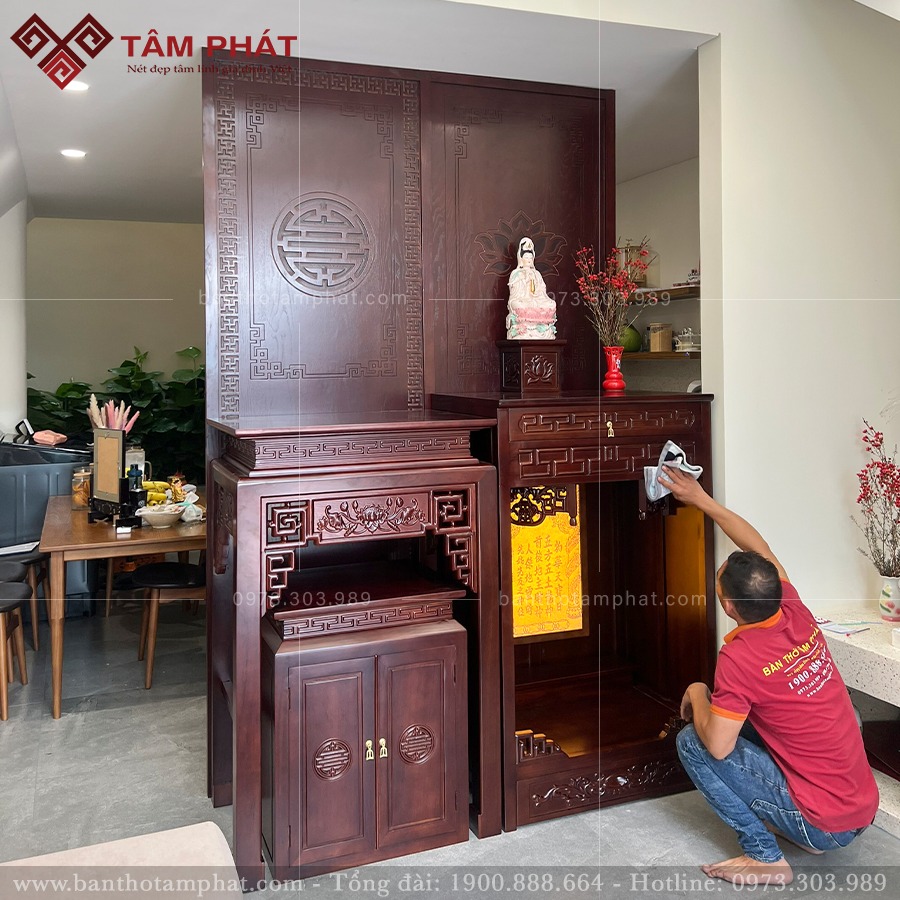 Bàn thờ Tâm Phát: Nét đẹp truyền thống hòa quyện với phong cách hiện đại