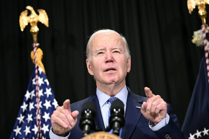 Bầu cử Mỹ 2024: Tổng thống Joe Biden nỗ lực lấy lại sự ủng hộ của cử tri da màu Tổng thống Mỹ Joe Biden. (Ảnh: AFP/TTXVN)