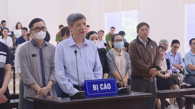 Bị cáo Nguyễn Thanh Long tại phiên tòa phúc thẩm.