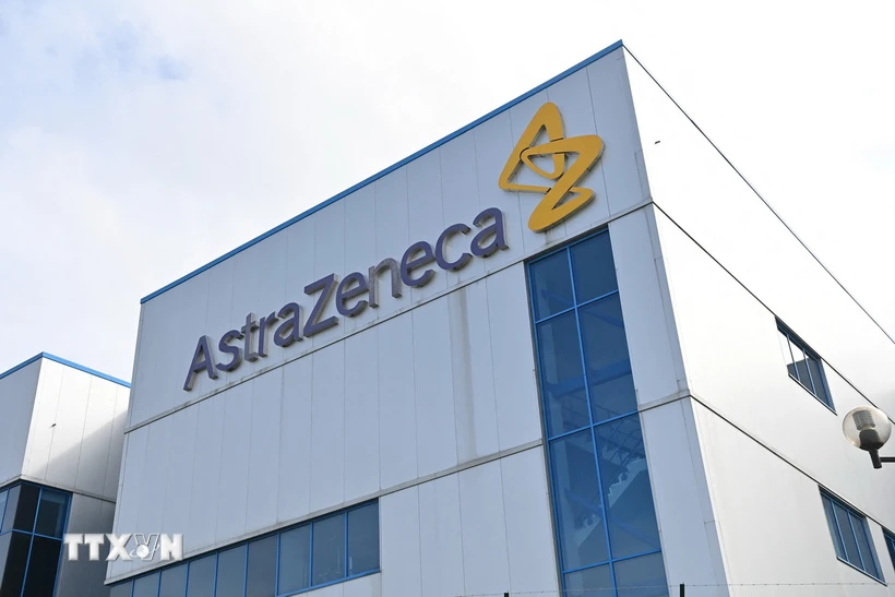 Văn phòng Hãng dược AstraZeneca tại Macclesfield, Cheshire, Anh. (Ảnh: AFP/TTXVN)