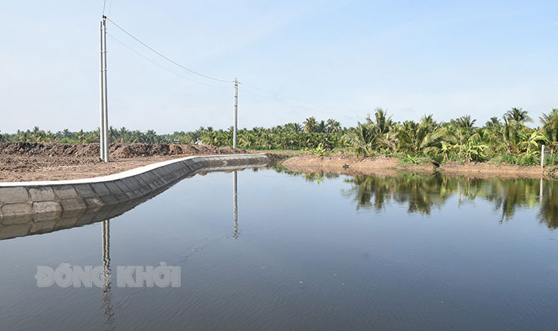 Đoạn kênh thoát nước Cụm công nghiệp Long Phước.