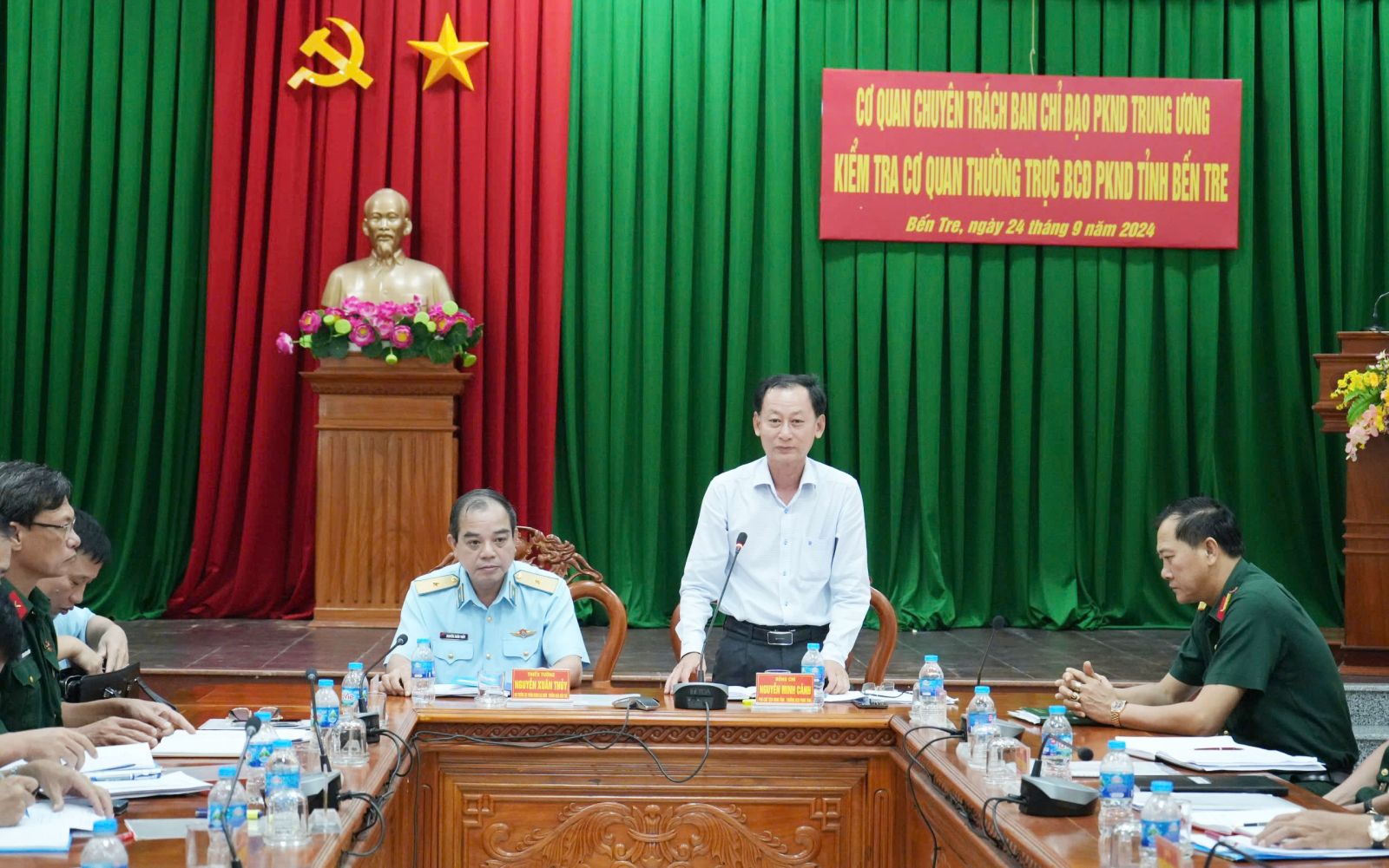 Ban Chỉ đạo phòng không nhân dân Trung ương làm việc tại tỉnh