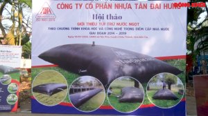 Giới thiệu sản phẩm túi chứa nước ngọt đến vùng hạn, mặn