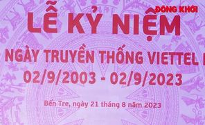 Kỷ niệm 20 năm Ngày truyền thống Viettel Bến Tre