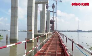 Cầu Rạch Miễu 2 thi công vượt tiến độ sau hơn 2 năm triển khai