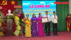 Lộc Thuận (Bình Đại) đạt chuẩn nông thôn mới kiểu mẫu