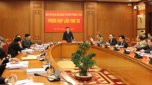 Họp Ban chỉ đạo cải cách tư pháp lần thứ 4