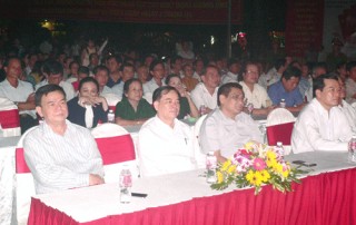 Mít-tinh chào mừng thành công Đại hội X Đảng bộ tỉnh