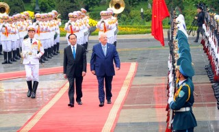 Chủ tịch nước Trần Đại Quang đón, hội đàm với Tổng thống Nhà nước Israel
