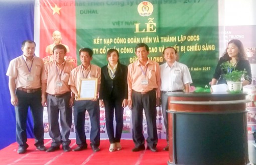 Thành lập thêm công đoàn cơ sở ngoài quốc doanh