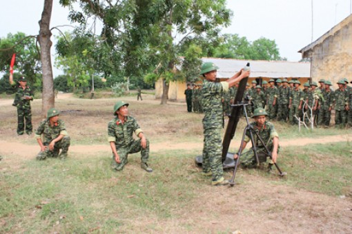 Thực hiện tốt việc huấn luyện lực lượng dự bị động viên