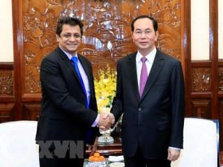 Chủ tịch nước Trần Đại Quang tiếp Tổng Giám đốc Tập đoàn Tata