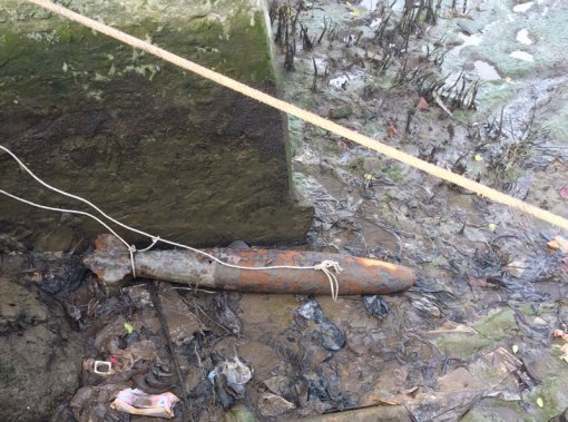 Phát hiện quả bom nặng 100kg