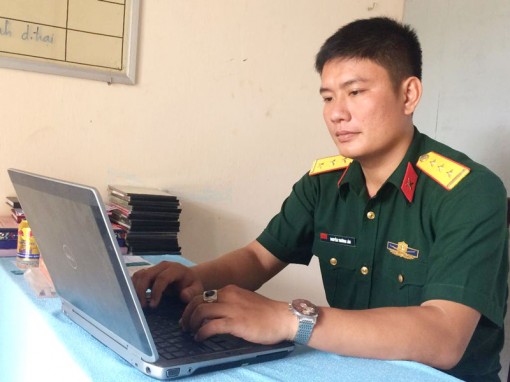 Thượng úy Nguyễn Trường Lân - Năng nổ và nhiệt tình