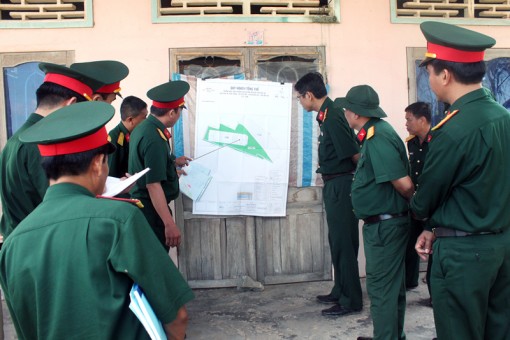 Kiểm tra, khảo sát và hướng dẫn đầu tư xây dựng trường bắn, thao trường huấn luyện