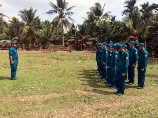 Ban Chỉ huy Quân sự xã Tân Thành Bình: Nâng cao chất lượng công tác huấn luyện