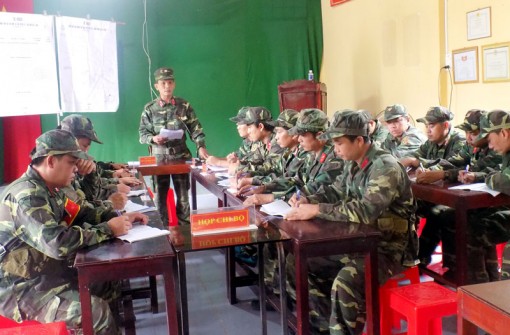 Kiểm tra công tác huấn luyện quân nhân dự bị khung B năm 2018