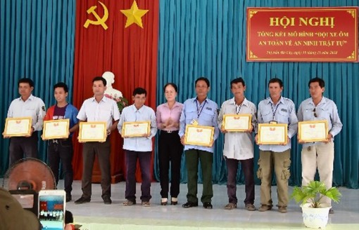 Hiệu quả mô hình đội xe ôm an toàn về an ninh trật tự