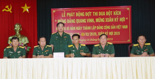 Bộ Chỉ huy Quân sự tỉnh phát động đợt thi đua đột kích mừng Đảng, mừng xuân
