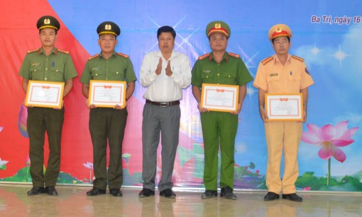 Công an huyện Ba Tri: Hoàn thành xuất sắc nhiệm vụ đảm bảo an ninh trật tự