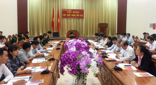 Hội nghị trực tuyến toàn quốc tập huấn Luật Quốc phòng