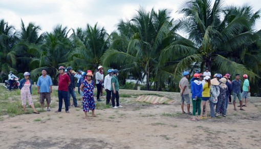 Phát hiện một nạn nhân treo cổ chết trên cây dừa