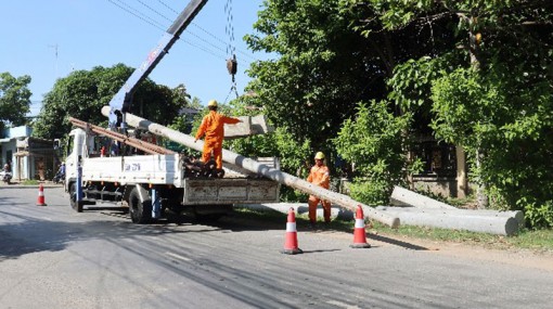 Ngành điện chủ động ứng phó, khắc phục hậu quả thiên tai