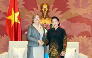 Chủ tịch Quốc hội tiếp Trưởng đại diện UNICEF tại Việt Nam