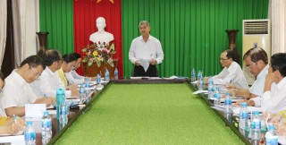Kiểm tra tiến độ chuẩn bị Lễ hội Dừa lần V