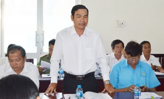 Họp kiểm tra tiến độ thực hiện Lễ hội Dừa
