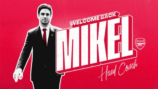 Mikel Arteta làm HLV trưởng đội bóng Arsenal