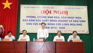 Cần đảm bảo sản xuất nông nghiệp và dân sinh trong mùa hạn mặn