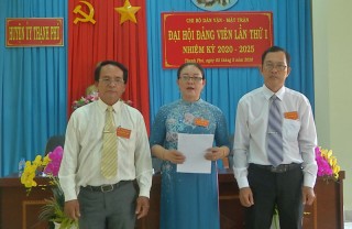 Chi bộ Dân vận - Mặt trận huyện Thạnh Phú tổ chức đại hội