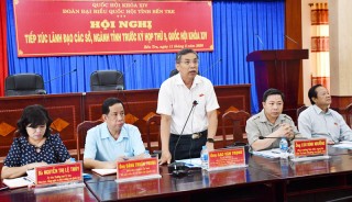 Tiếp xúc cử tri là lãnh đạo các cơ quan cấp tỉnh trước kỳ họp thứ 9, Quốc hội khóa XIV