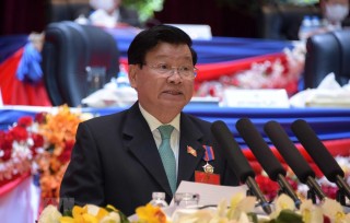 Điện mừng Tổng Bí thư Ban Chấp hành Trung ương Đảng Nhân dân Cách mạng Lào