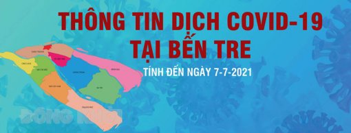 [Infographics] Thông tin dịch Covid-19 tại Bến Tre, ngày 7-7-2021